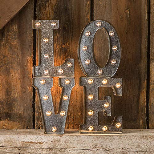 Darice Silver Metal Marquee Letter - E - Vintage-Style Lighted Mar...