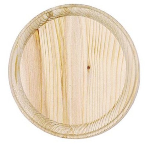 Darice Wooden Round Plaque, Natural