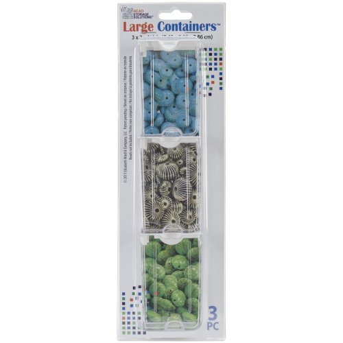 Elizabeth Ward Bead Storage Solutions Clear Plastic Storage Contai...