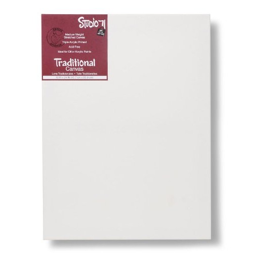 Studio 71 Medium Weight Traditional Stretched Canvas – 18” x 24” P...