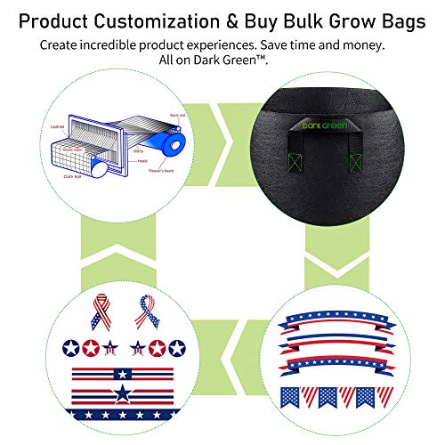 Grow Bags Tall, 7 Gallon 8 Pack Fabric Smart Grow Pots Deep with H...