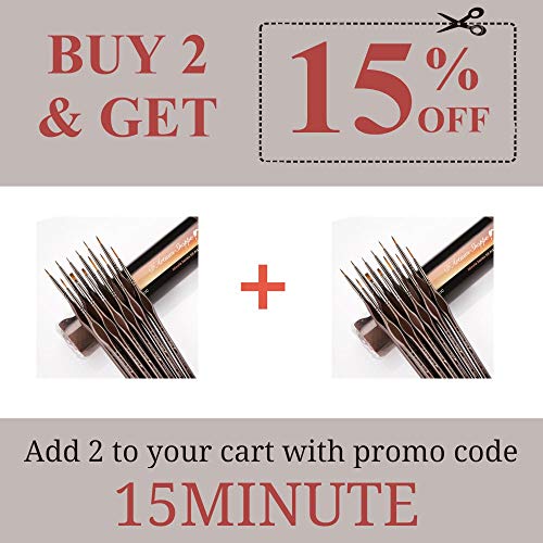 Miniature Paint Brushes Detail Set -12pc Minute Series XII Miniatu...