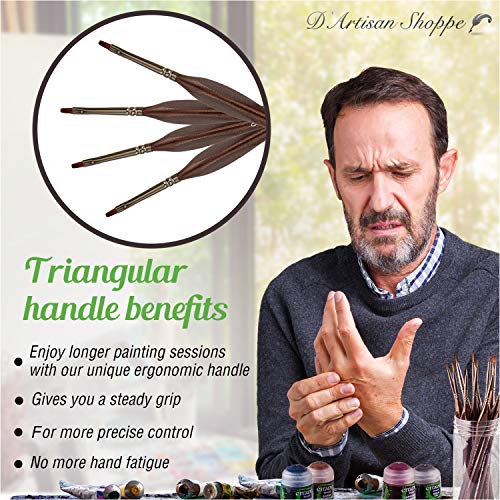Model Paint Brush for Miniatures. Paintbrushes for Acrylic Paintin...