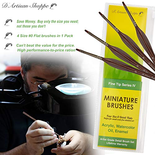 Model Paint Brush for Miniatures. Paintbrushes for Acrylic Paintin...