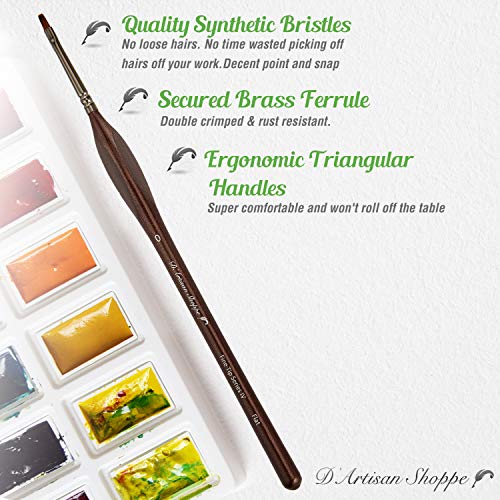 Model Paint Brush for Miniatures. Paintbrushes for Acrylic Paintin...