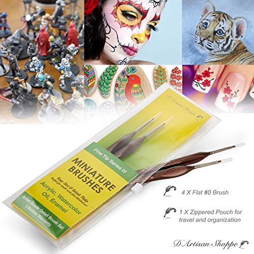 Model Paint Brush for Miniatures. Paintbrushes for Acrylic Paintin...