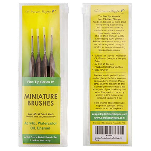 Model Paint Brush for Miniatures. Paintbrushes for Acrylic Paintin...