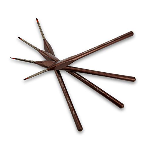 Small Model Paint Brush Set. Miniature Paintbrushes for Acrylic Pa...