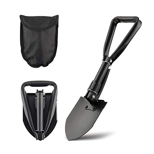 18.1 Military Style Foldable E-Tool, Small Compact Lightweight Su...