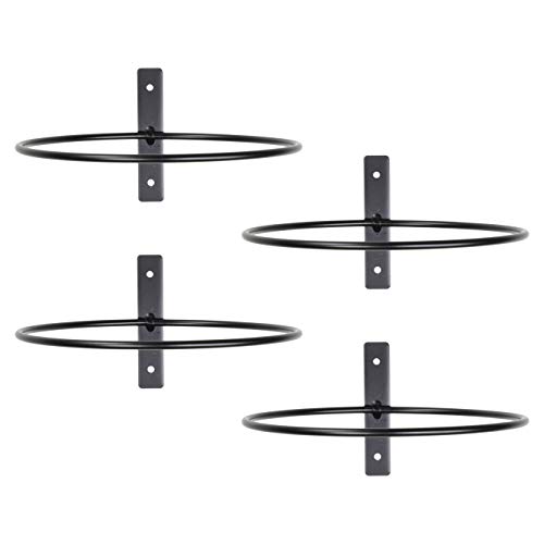 Darware Metal Wall Planter Rings 8-Inch, 4-Pack; Wall Mounted Ho...