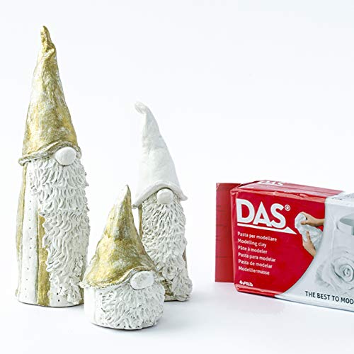 DAS Air-Hardening Modeling Clay, 1.1 Lb. Block, White Color 387000