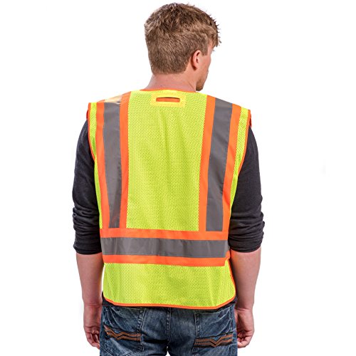 High Visibility Safety Vest – ANSI Class 2 Breakaway Vest with 5 P...