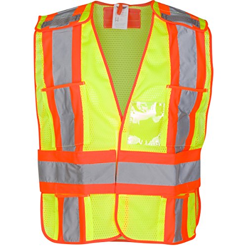 High Visibility Safety Vest – ANSI Class 2 Breakaway Vest with 5 P...