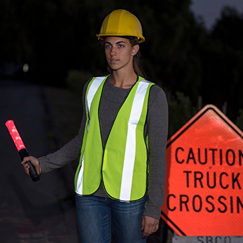 Safety Vest with High Visibility - 2 Inch Reflective Strips, Brigh...