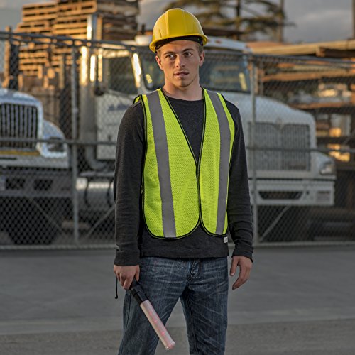 Safety Vest with High Visibility - 2 Inch Reflective Strips, Brigh...