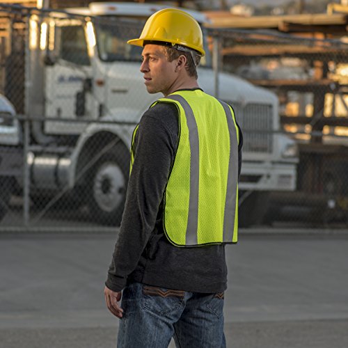 Safety Vest with High Visibility - 2 Inch Reflective Strips, Brigh...