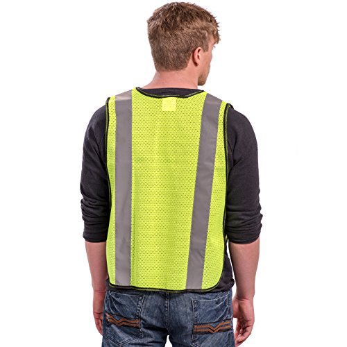 Safety Vest with High Visibility - 2 Inch Reflective Strips, Brigh...