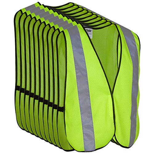 Safety Vest with High Visibility - 2 Inch Reflective Strips, Brigh...