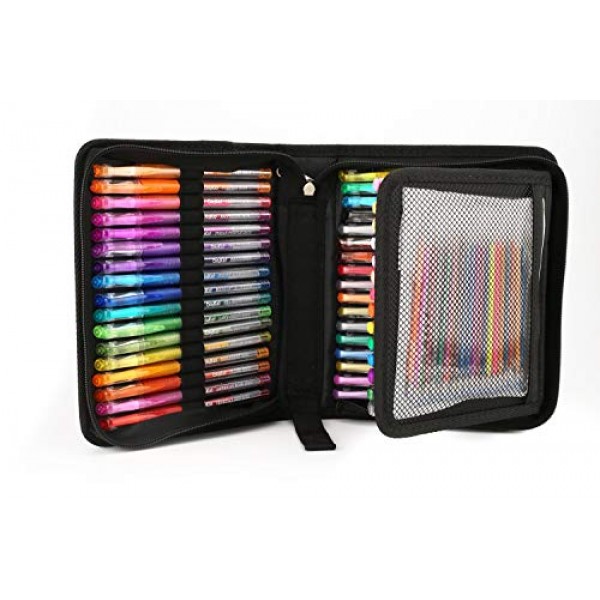96 Color Artist Gel Pen Set, includes 24 Glitter Gel Pens 12 Metal...