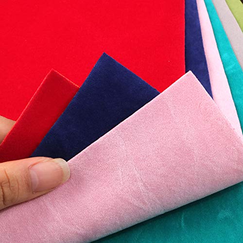 David accessories Double Sided Velvet Soft Fabric 10 Pcs 8 x 13 ...