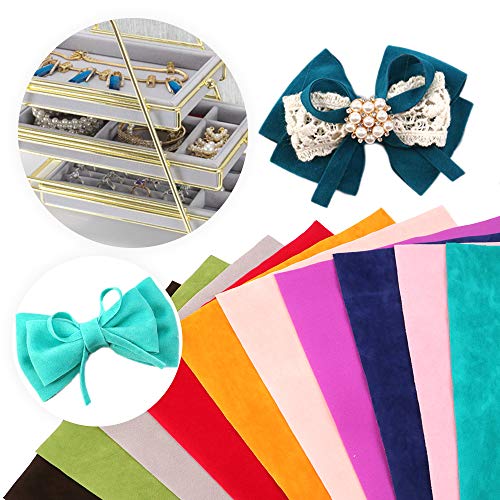 David accessories Double Sided Velvet Soft Fabric 10 Pcs 8 x 13 ...