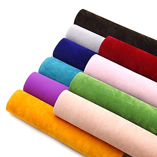 David accessories Double Sided Velvet Soft Fabric 10 Pcs 8 x 13 ...