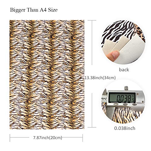 David accessories Metallic Leopard Zebra Pattern Printed Faux Leat...