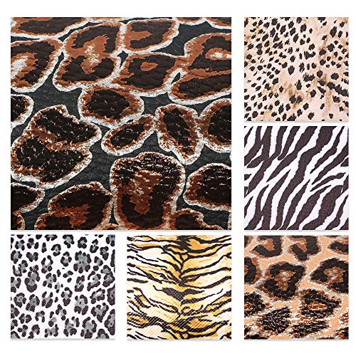 David accessories Metallic Leopard Zebra Pattern Printed Faux Leat...