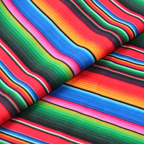 David Angie Colorful Ethnic Stripe Printed Double Brushed Polyeste...