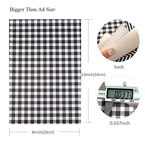 David Angie Geometric Pattern Printed Glitter Faux Leather Sheet A...