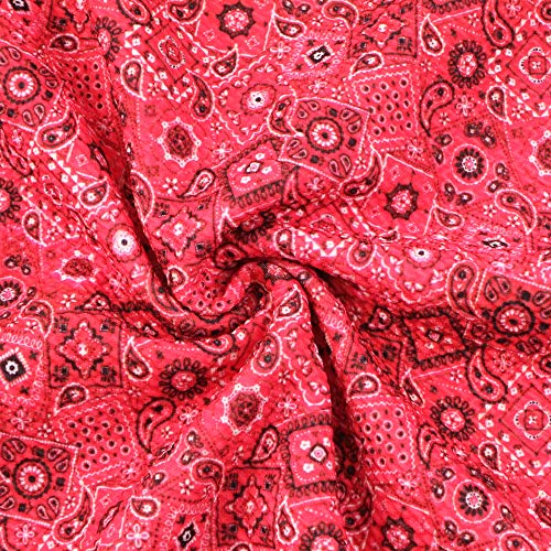 David Angie Paisley Pattern Bullet Textured Liverpool Fabric 4 Way...