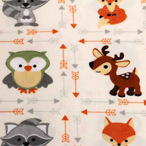 Animal Buddies Anti-Pill No-Sew Throw Fleece Fabric Kit 50x60