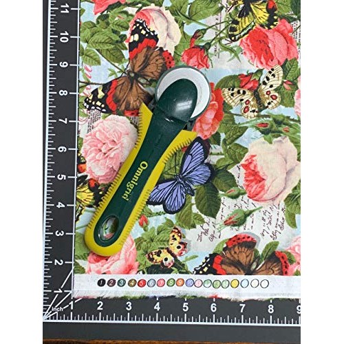 Butterflies & Roses Cotton Fabric by The Yard, 1 Yard Precuts
