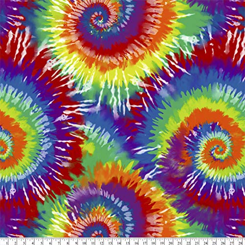 Tie Dye Anti-Pill Fleece Fabric by The Yard