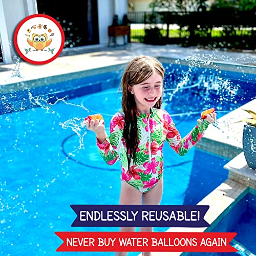 DaWikity Kids Reusable Water Balloons for Kids 12 Pack - Self Se...