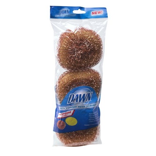 Dawn Copper Mesh Scrubbers, 9 Count