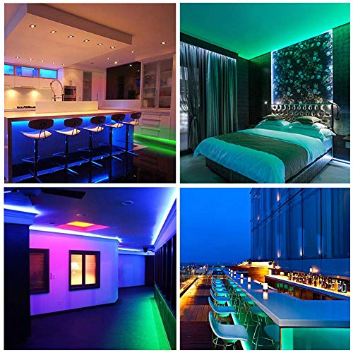 DAYBETTER Led Strip Light Waterproof 600leds 32.8ft 10m Waterproof...