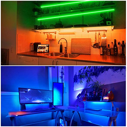 DAYBETTER Led Strip Light Waterproof 600leds 32.8ft 10m Waterproof...