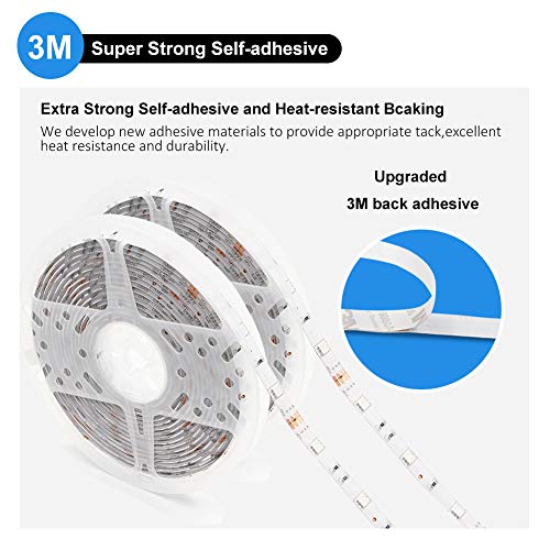 DAYBETTER Led Strip Light Waterproof 600leds 32.8ft 10m Waterproof...