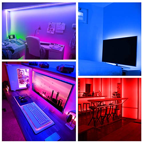 DAYBETTER Led Strip Light Waterproof 600leds 32.8ft 10m Waterproof...