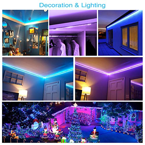 DAYBETTER Led Strip Lights 32.8ft Waterproof Flexible Tape Lights ...