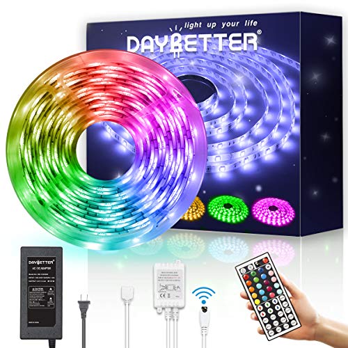 LED Light Strip Kit RGB LED Strip Waterproof SMD 5050 RGB 16.4Ft/5...