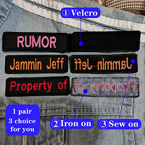 Embroidery Name Patches,2 Pieces Custom Personalized Military Tape...
