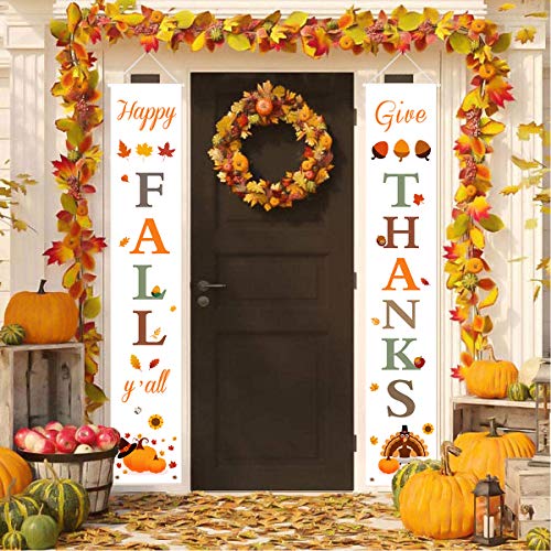 Dazonge Thanksgiving Fall Decorations | Happy Fall Yall & Give Th...