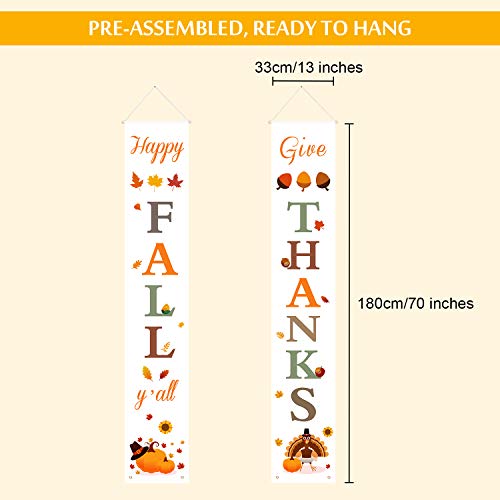 Dazonge Thanksgiving Fall Decorations | Happy Fall Yall & Give Th...
