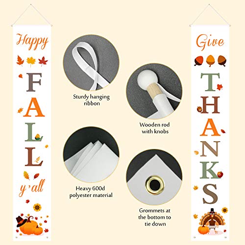 Dazonge Thanksgiving Fall Decorations | Happy Fall Yall & Give Th...