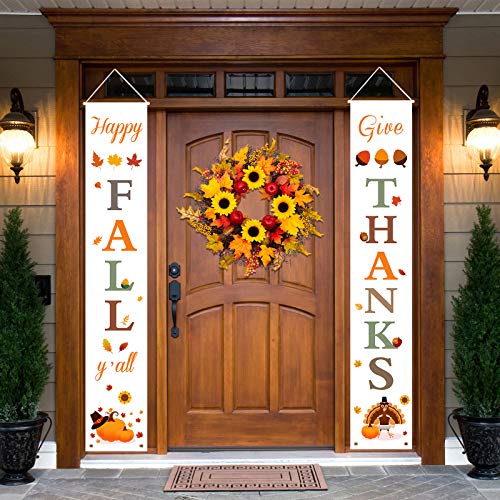 Dazonge Thanksgiving Fall Decorations | Happy Fall Yall & Give Th...
