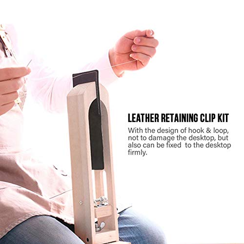 360° Rotation Wood Leather Craft Hand Stitching Pony Horse Leather...