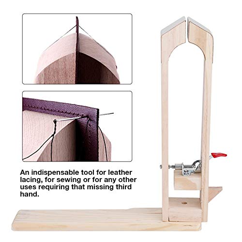 360° Rotation Wood Leather Craft Hand Stitching Pony Horse Leather...