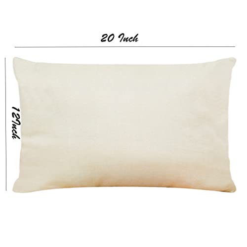 DCLINA Relax Lumbar Throw Pillow Case，12×20 Inch Housewarming Gif...